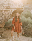 Orange Rust Fall Dress