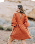 Rust Bridesmaid Dress