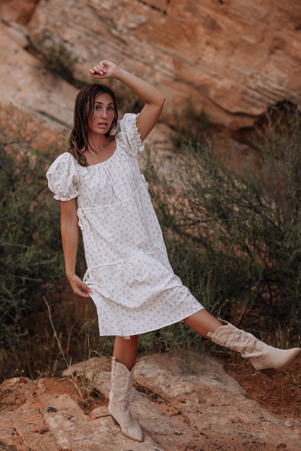 White Midi Dress