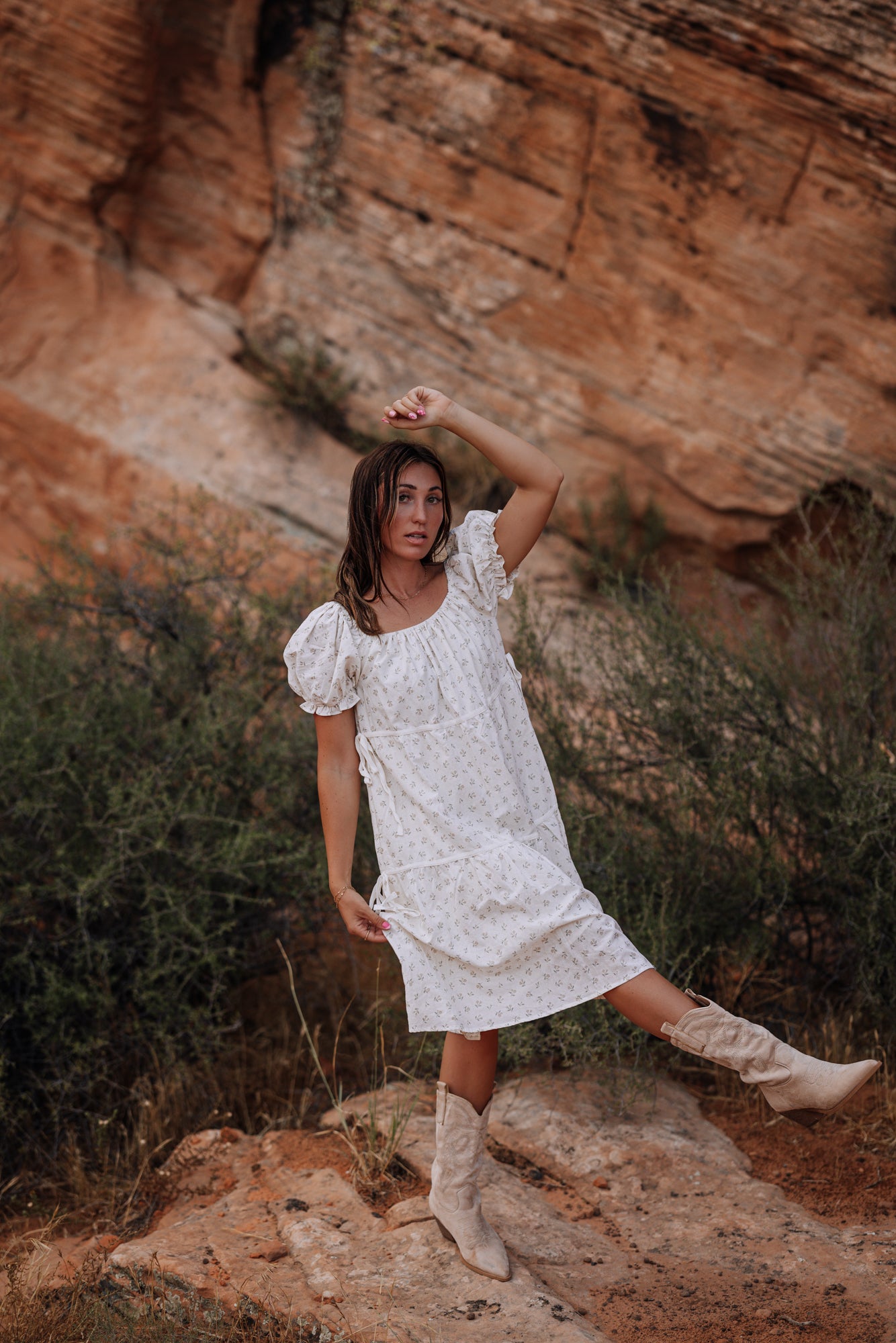 White Midi Dress