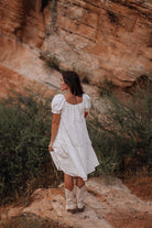 White Floral Dress