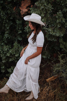 White Maxi Dress With Sleeves