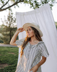 Andra Dress in Ivory Black - Coming Soon