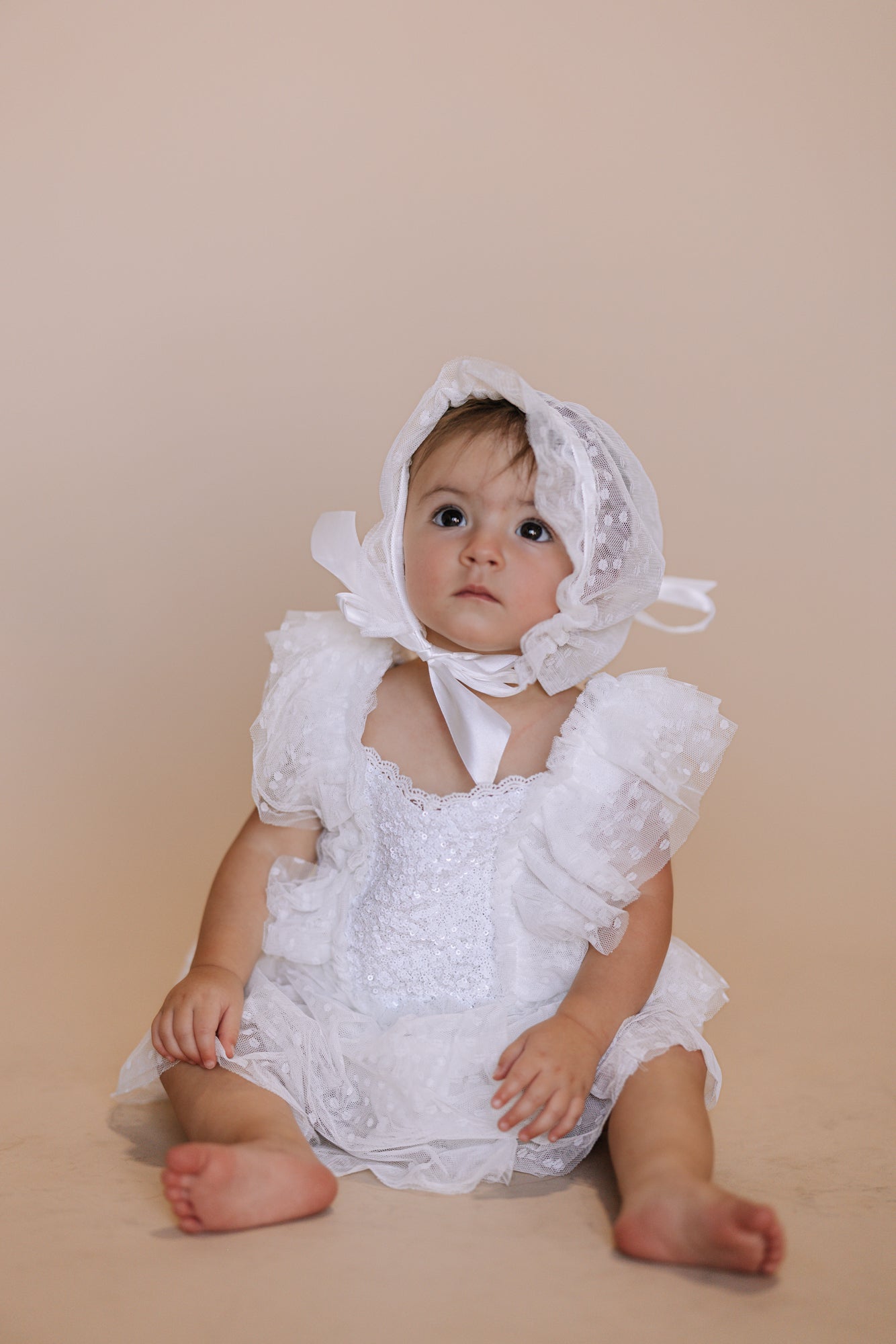 Baby blessing dress wtih bonnet