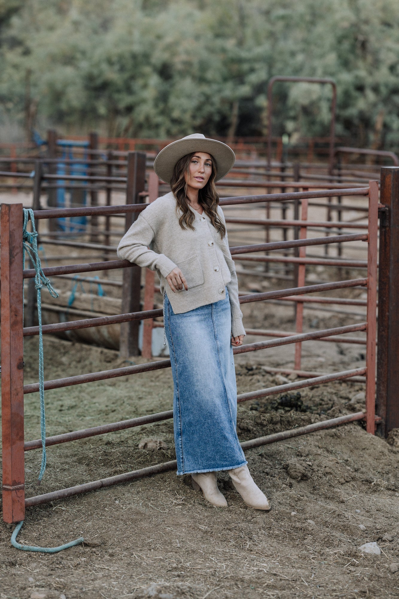 V-Neck Button Down Sweater