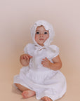 baby blessing dress wtih bonnet