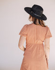 Puff Sleeve Midi Dress