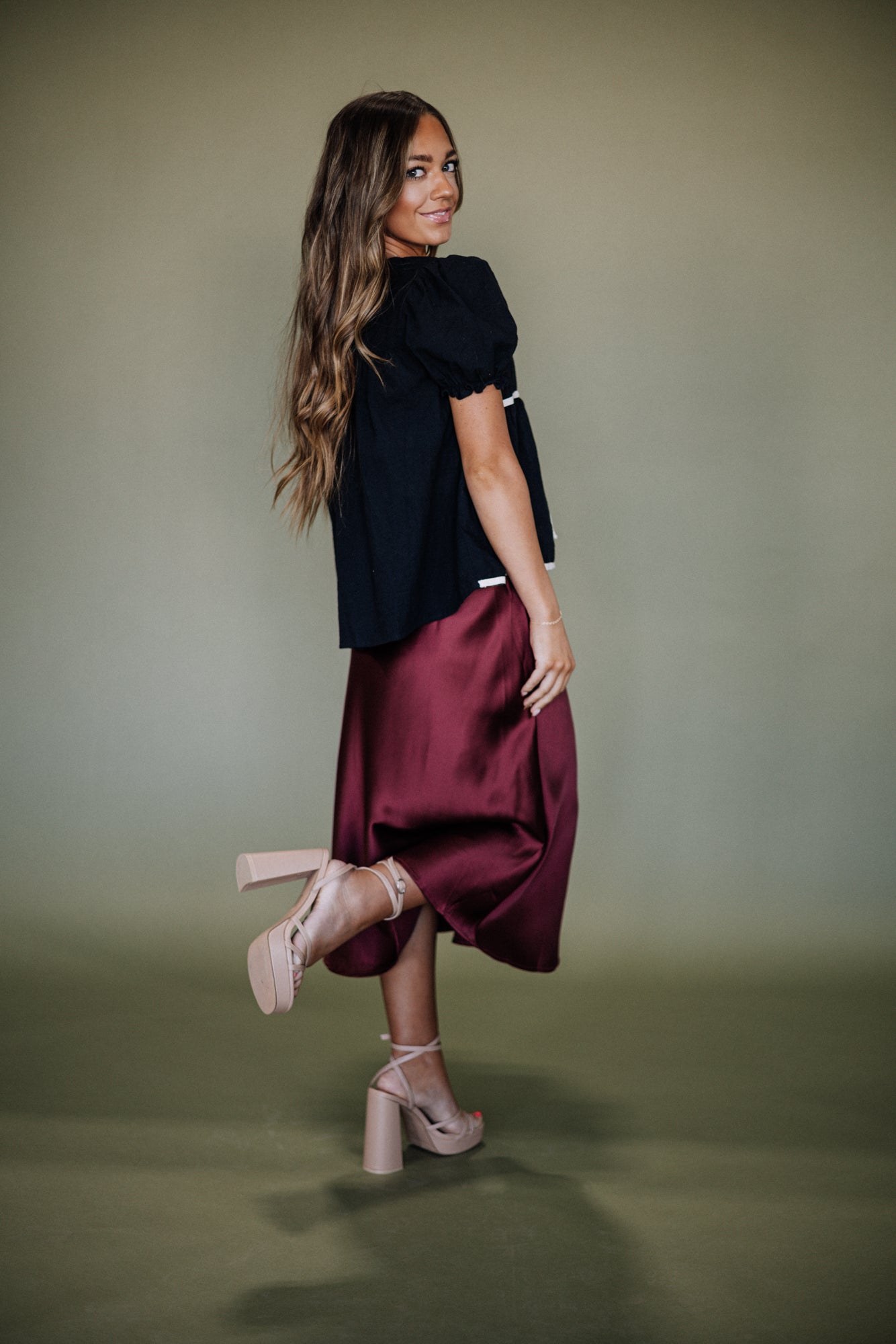 Silk Maxi Skirt