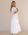 Sicily Embroidered Midi Dress - Coming Soon