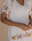 Sicily Embroidered Midi Dress - Coming Soon