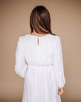 White Long Sleeved Dress