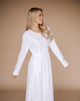 White Long Sleeved Dress