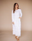 White Long Sleeved Dress