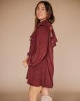 Puff Sleeve Mini Dress