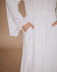 White Bell Sleeve Dress