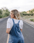 Women's denim jumpsuit overalls