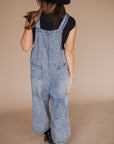 Wide Leg Denim Overalls