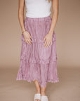 Tiered Midi Skirt