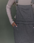 Bonnie Overall Dress in Brown