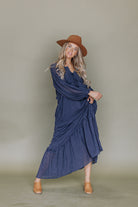 Navy Blue Maxi Dress