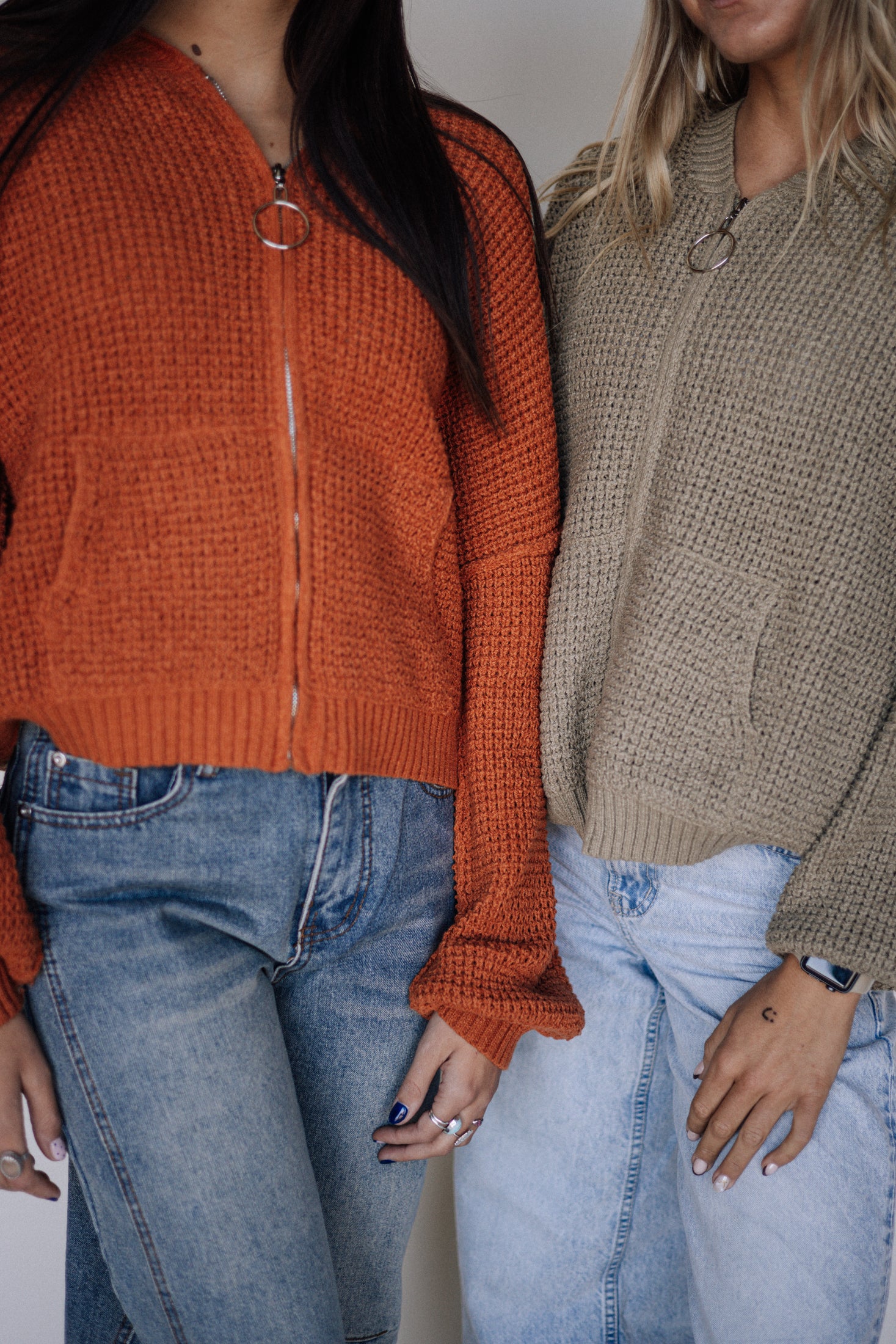 Cable knit sweaters