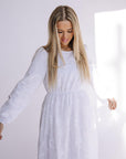 Long Sleeve White Maxi Dress