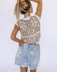 Stacy Printed Denim Shorts