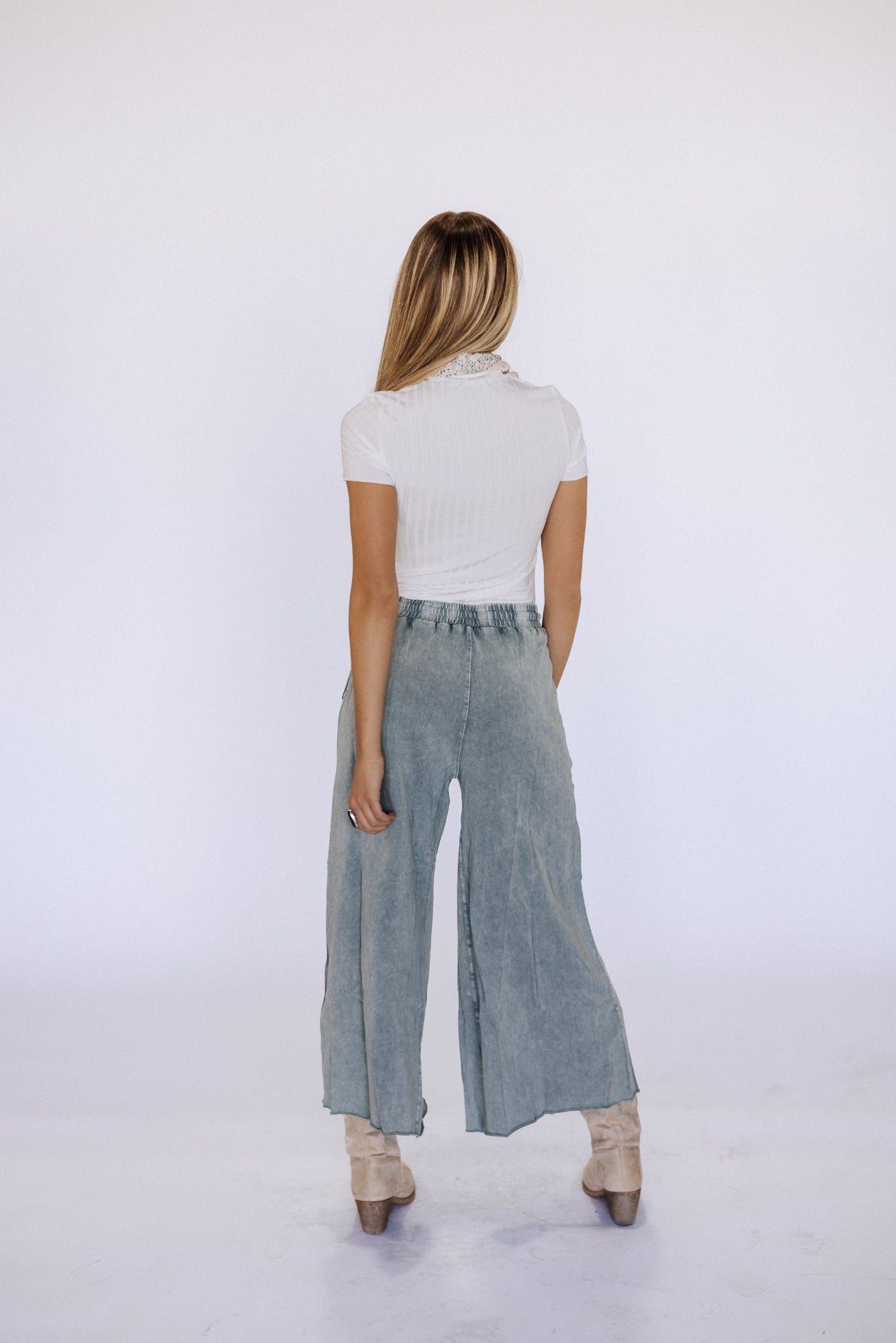 Lisa Pants in Faded Teal