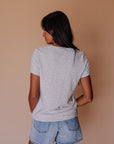 Amber Bamboo Top in Heather Gray