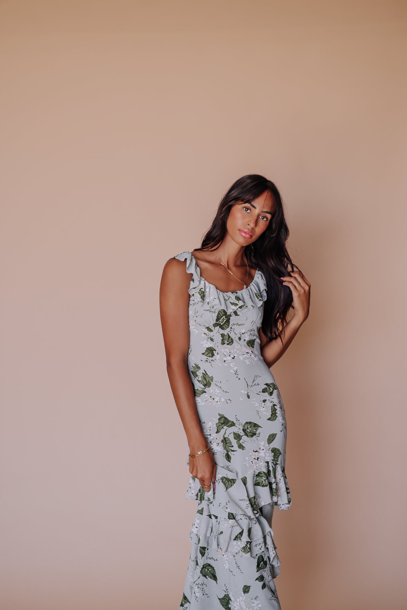 Green Fall Maxi Dress – FEHRNVI