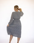 Midi Length Long Sleeve Dress