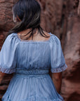 Mia Dress in Dusty Blue