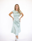 Indie Midi Dress in Sage Green