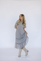 Gray Midi Dress