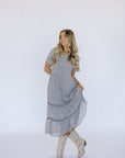 Gray Midi Dress