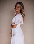 Sicily Embroidered Midi Dress - Coming Soon