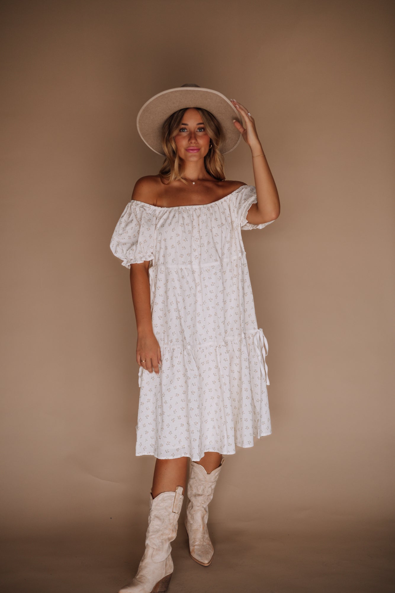 White Off Shoulder Dress