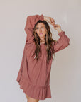 Kay Cotton Long Sleeve Dress