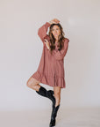 Kay Cotton Long Sleeve Dress