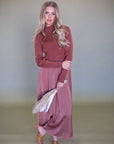 Autumn Brown Sweater Dress