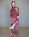 Autumn Brown Sweater Dress