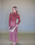 Autumn Brown Sweater Dress