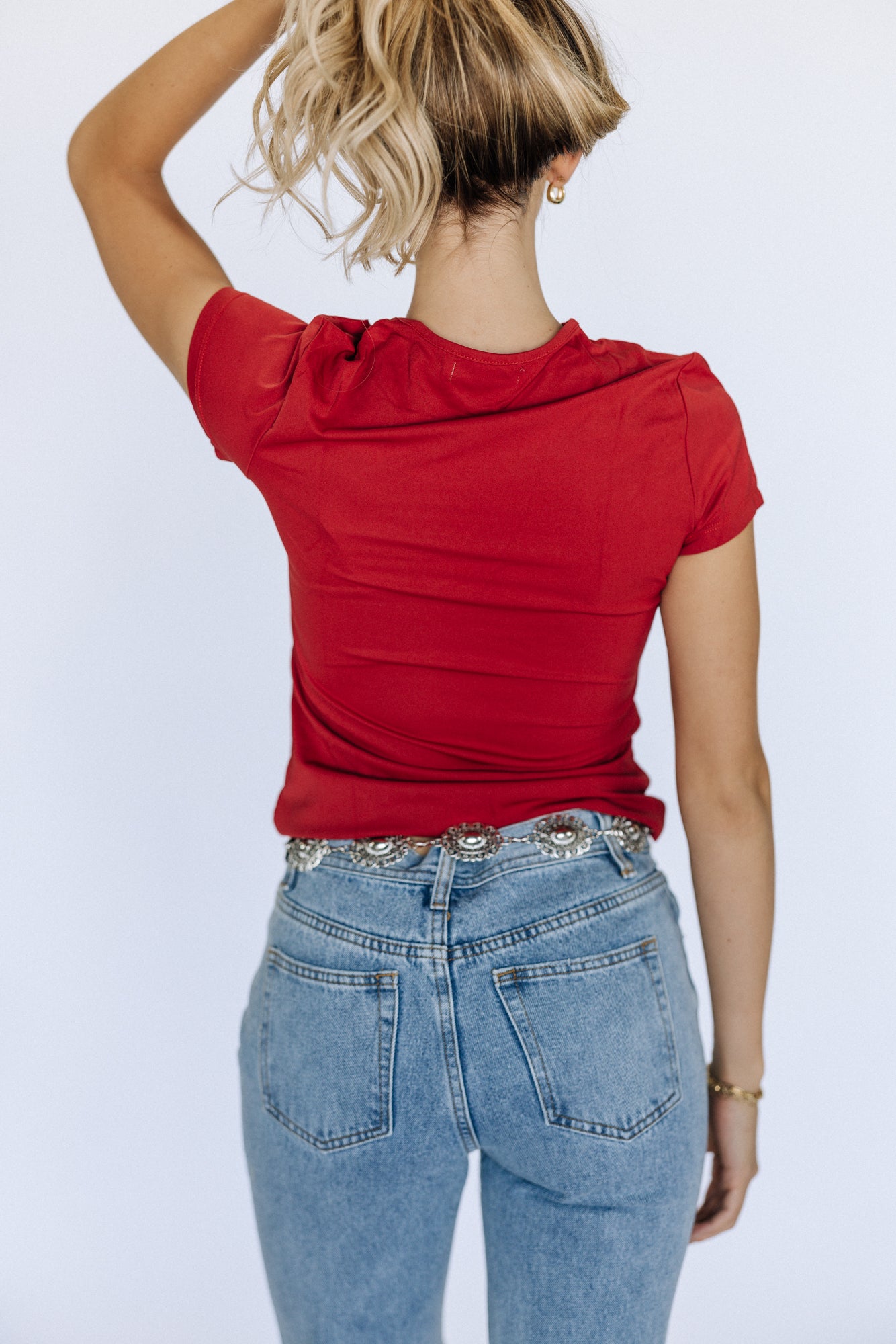 Red Layering Top