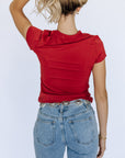 Red Layering Top