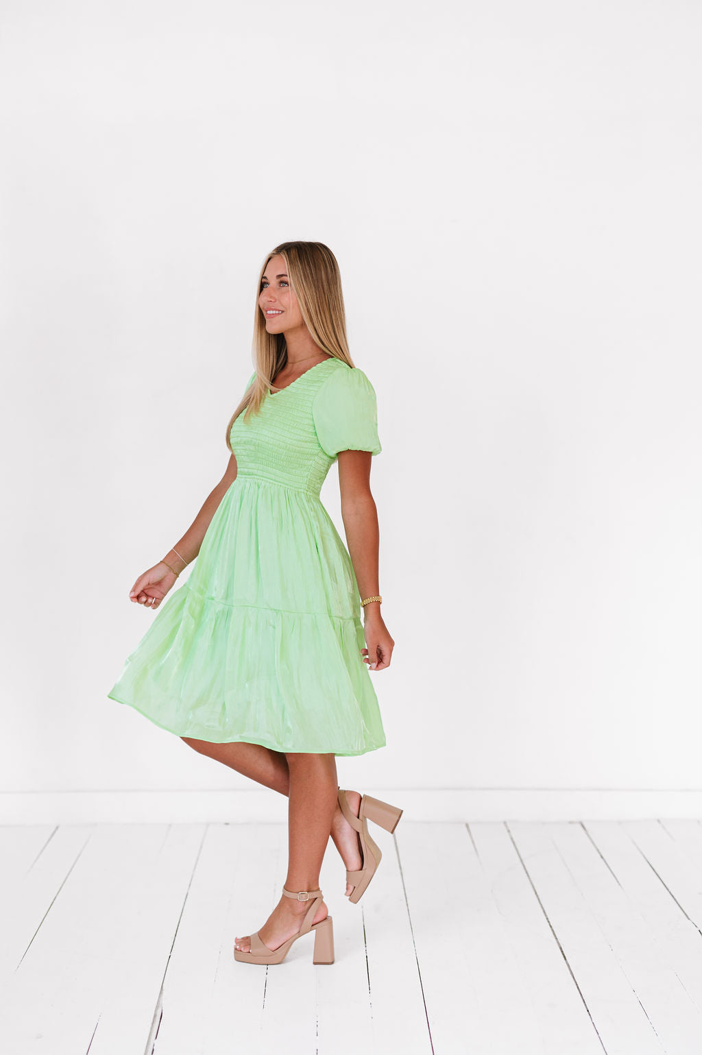 Aurora Dress in Green - Preorder