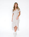 Tandy Dress in Porcelain Gray