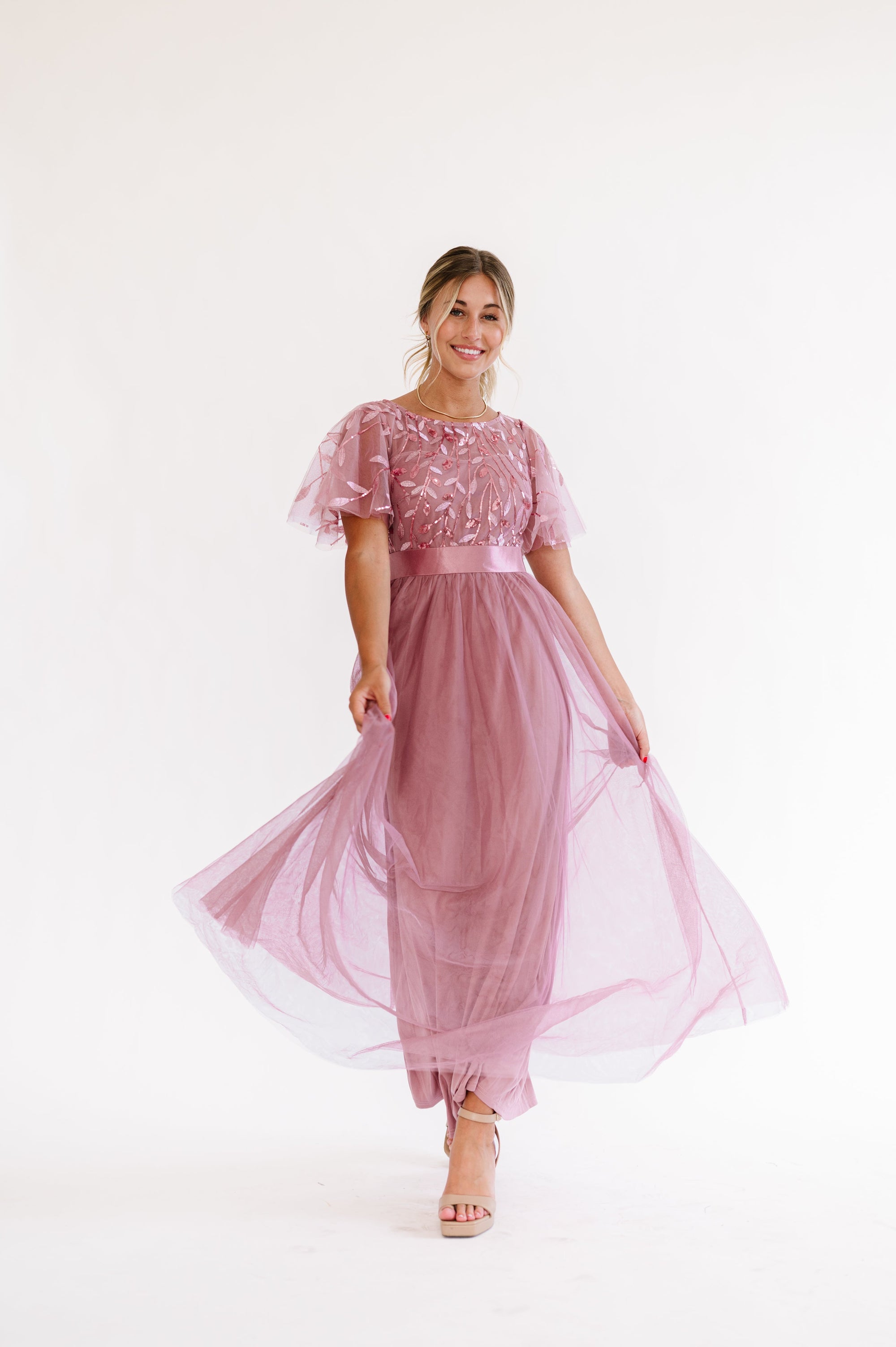 Pink bridesmaid dress