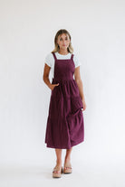 Purple Overall Dress