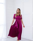 Chandra Dress in Magenta