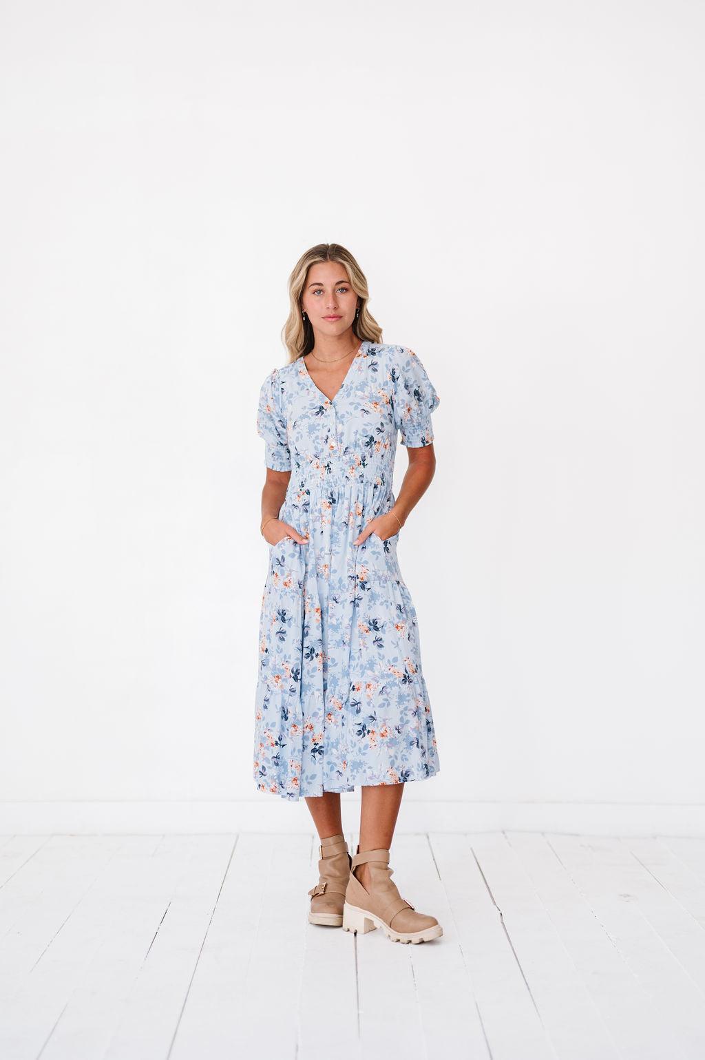 Margo Dress in Sky Blue - Preorder